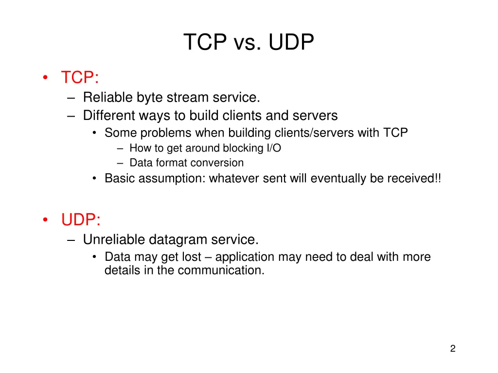 tcp vs udp