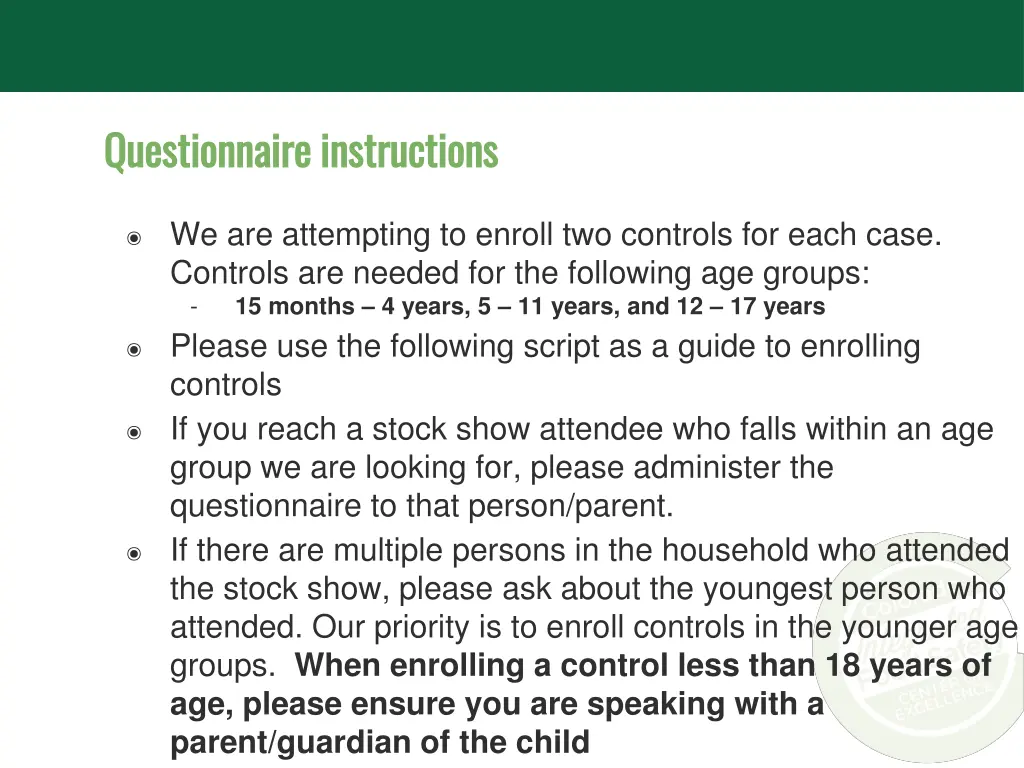 questionnaire instructions questionnaire 1