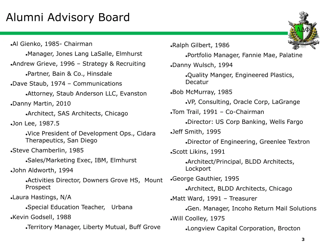 alumni advisory board