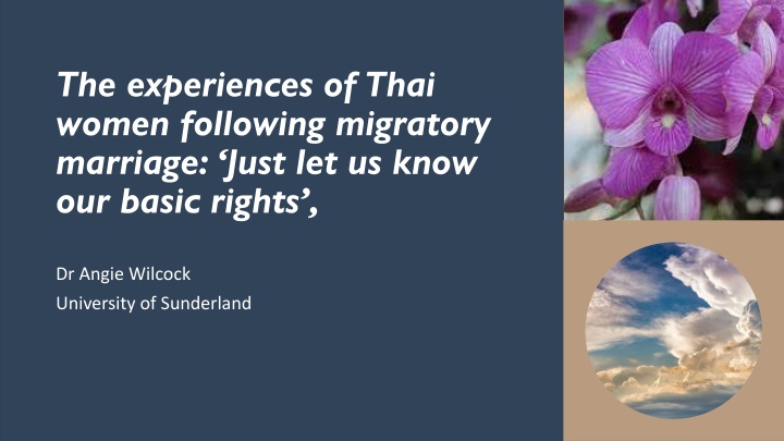 the experiences of thai women following migratory