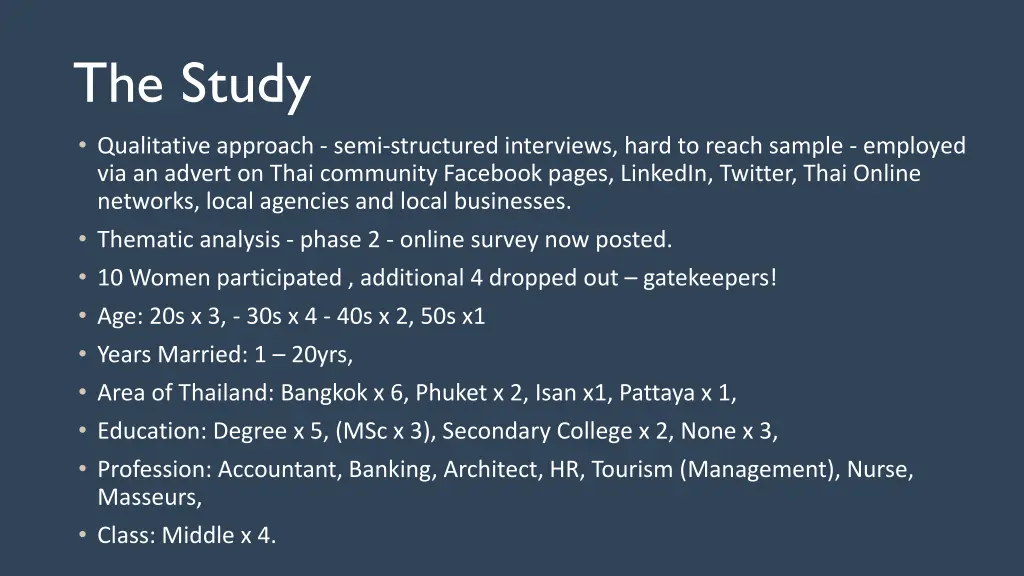 the study qualitative approach semi structured