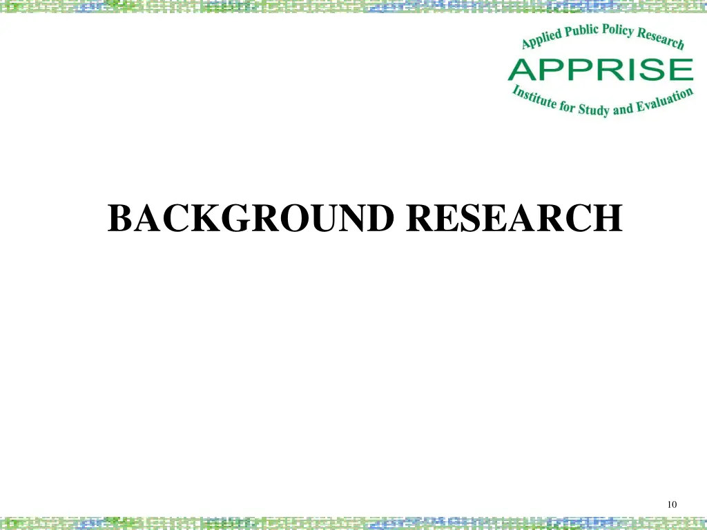 background research