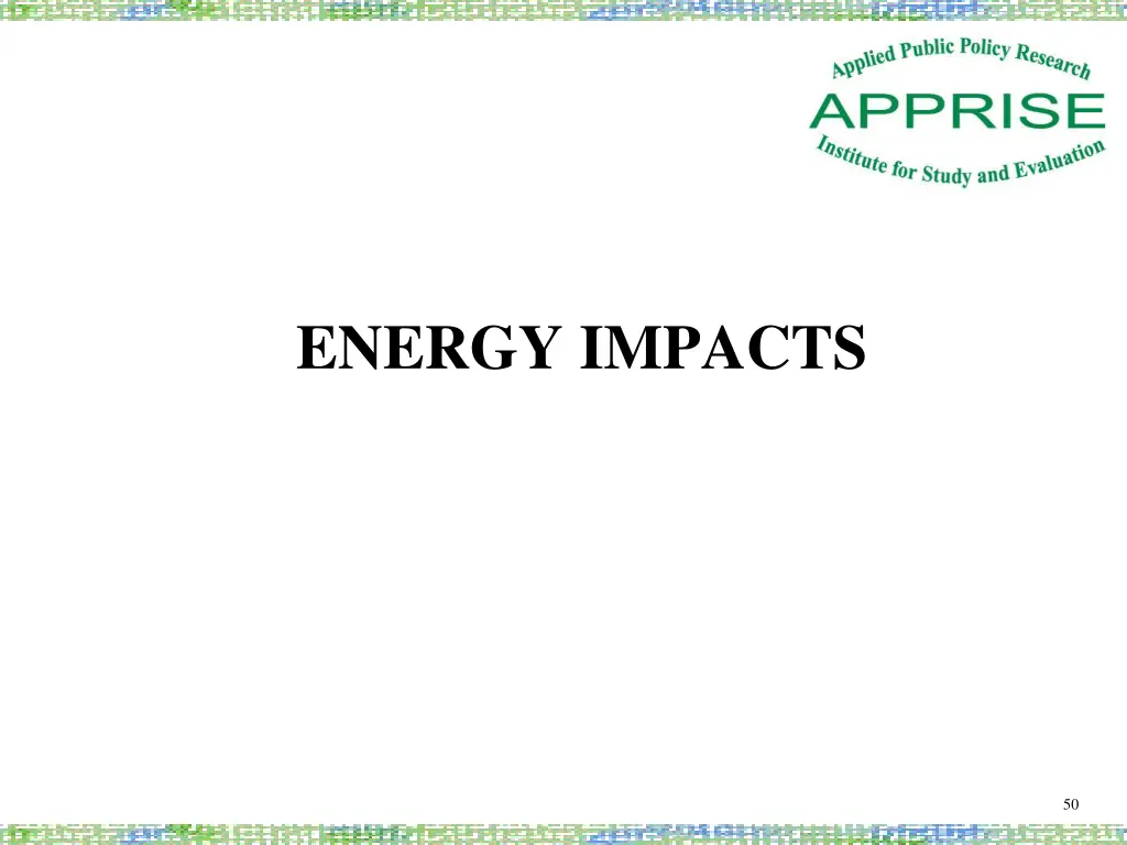 energy impacts