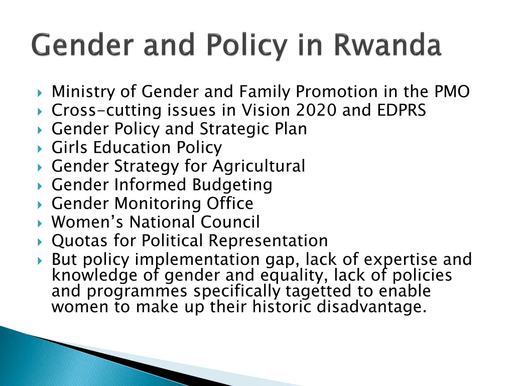 ministry of gender and family promotion