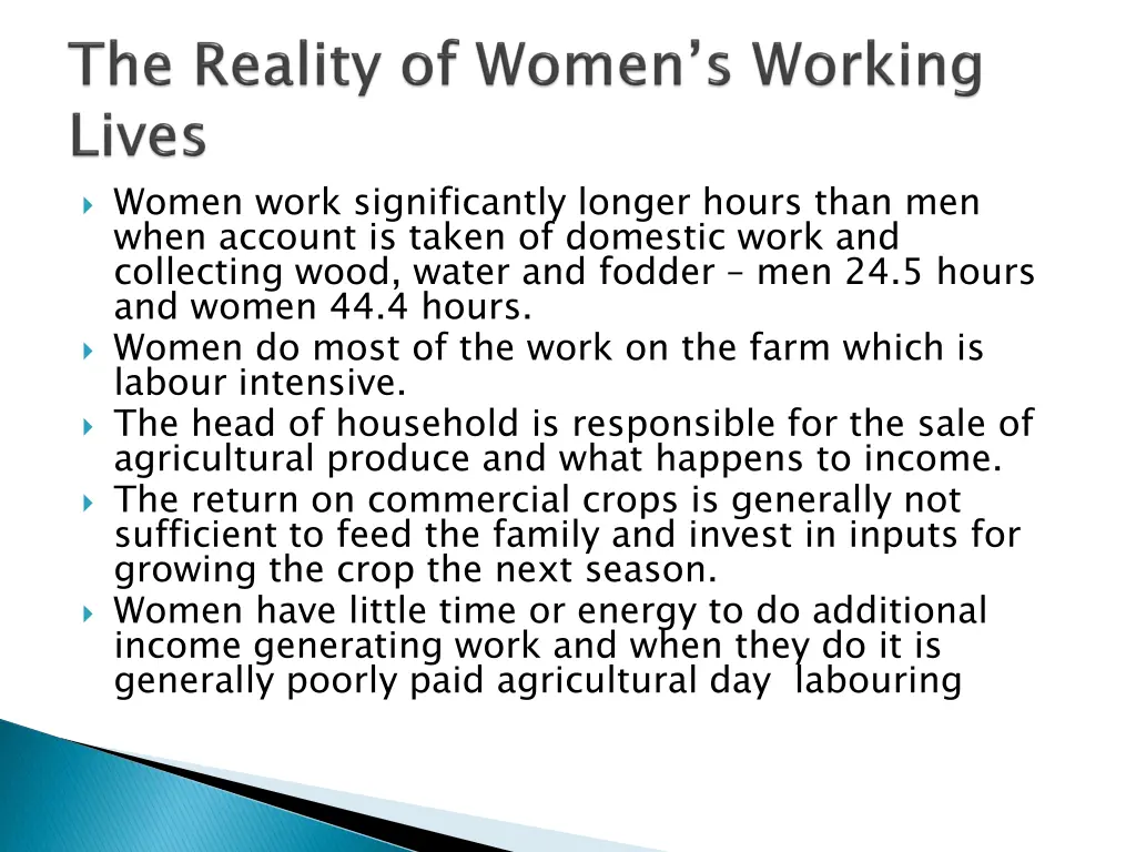 women work significantly longer hours than