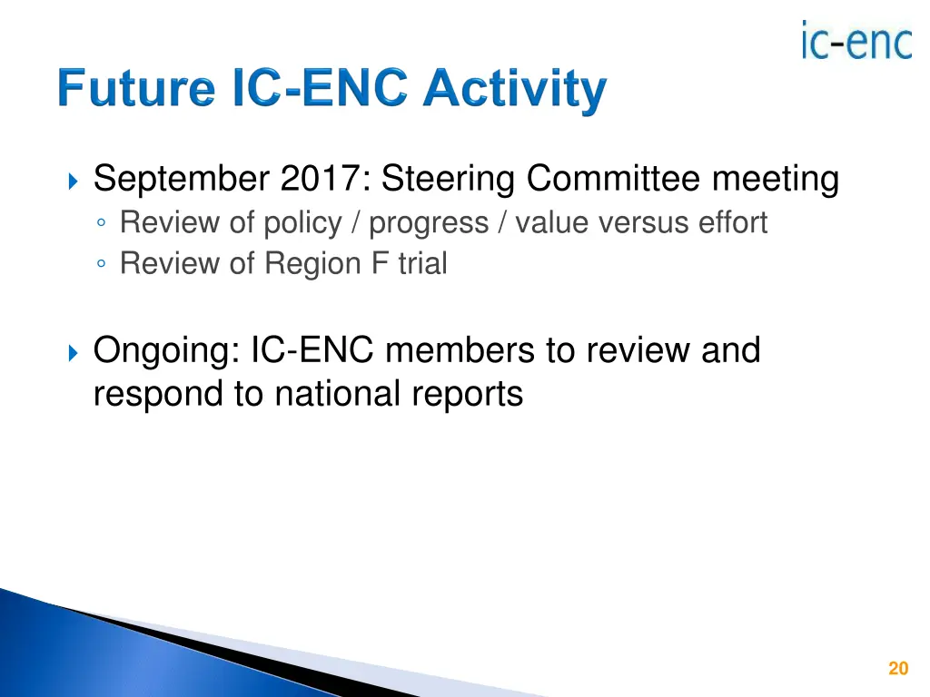 september 2017 steering committee meeting review