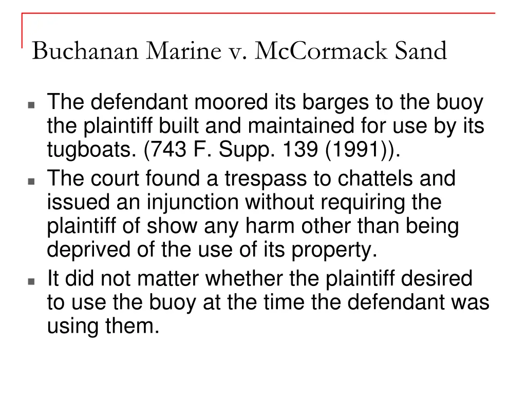 buchanan marine v mccormack sand