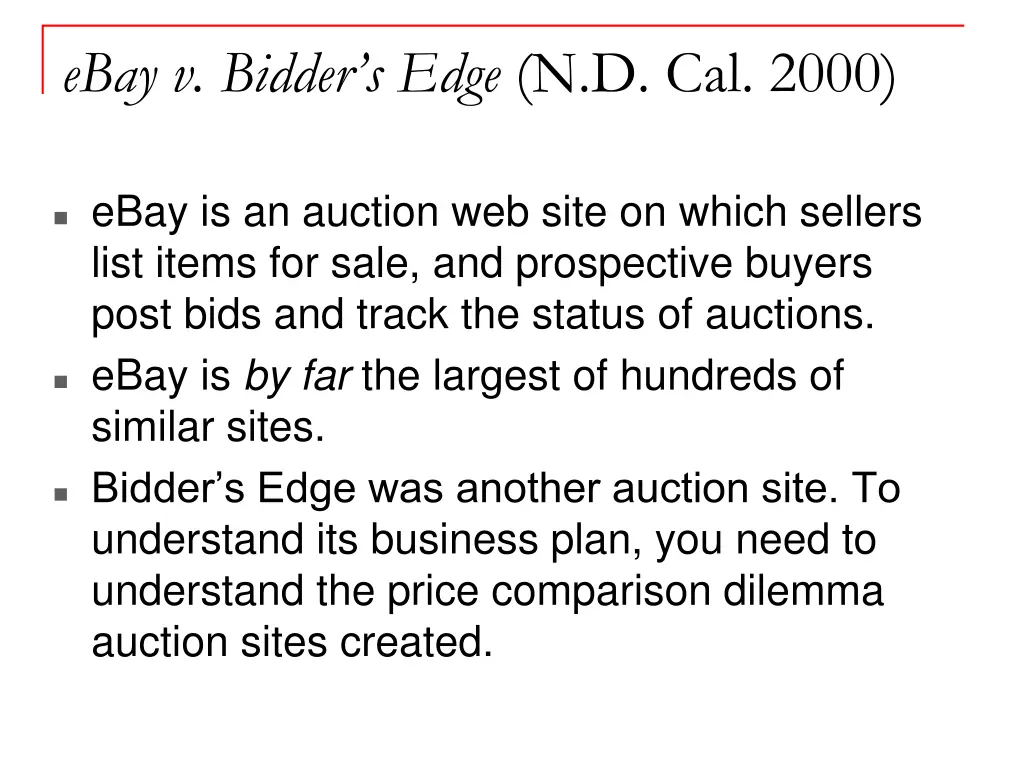 ebay v bidder s edge n d cal 2000