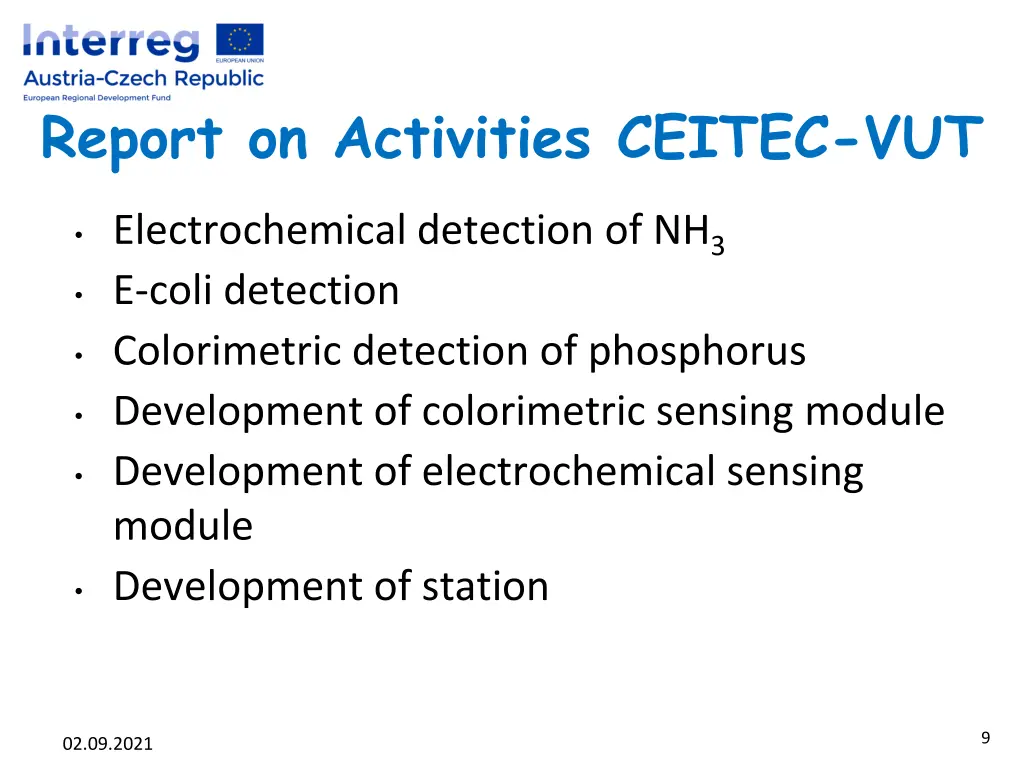 report on activities ceitec vut 1