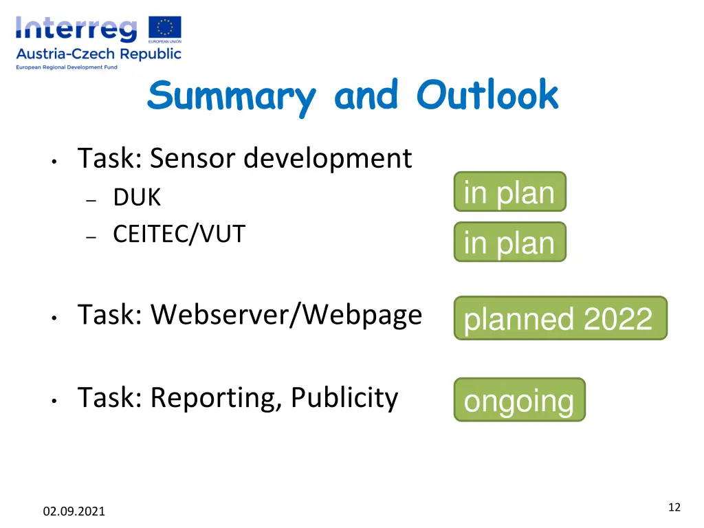 summary and outlook