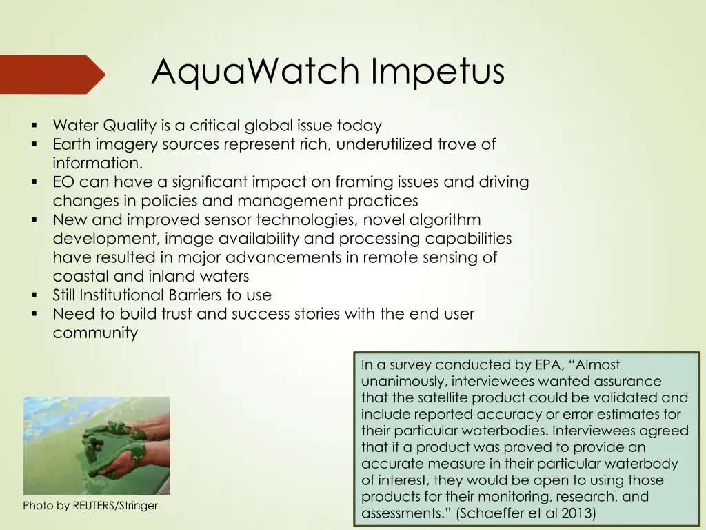 aquawatch impetus