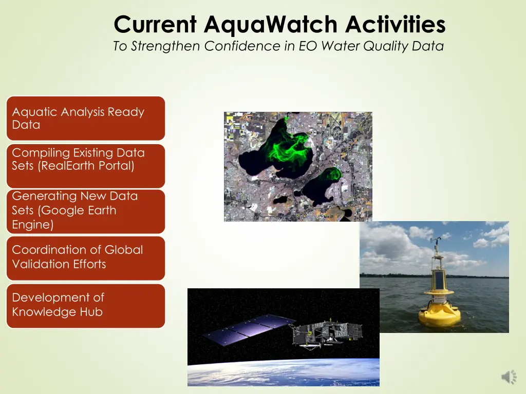 current aquawatch activities to strengthen