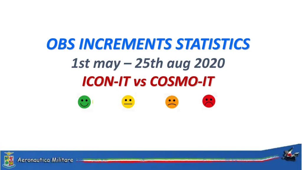 obs increments statistics 1st may 25th aug 2020