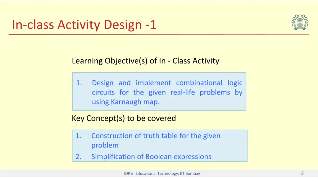 in class activity design 1