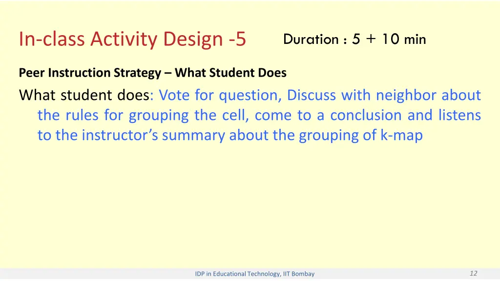 in class activity design 5