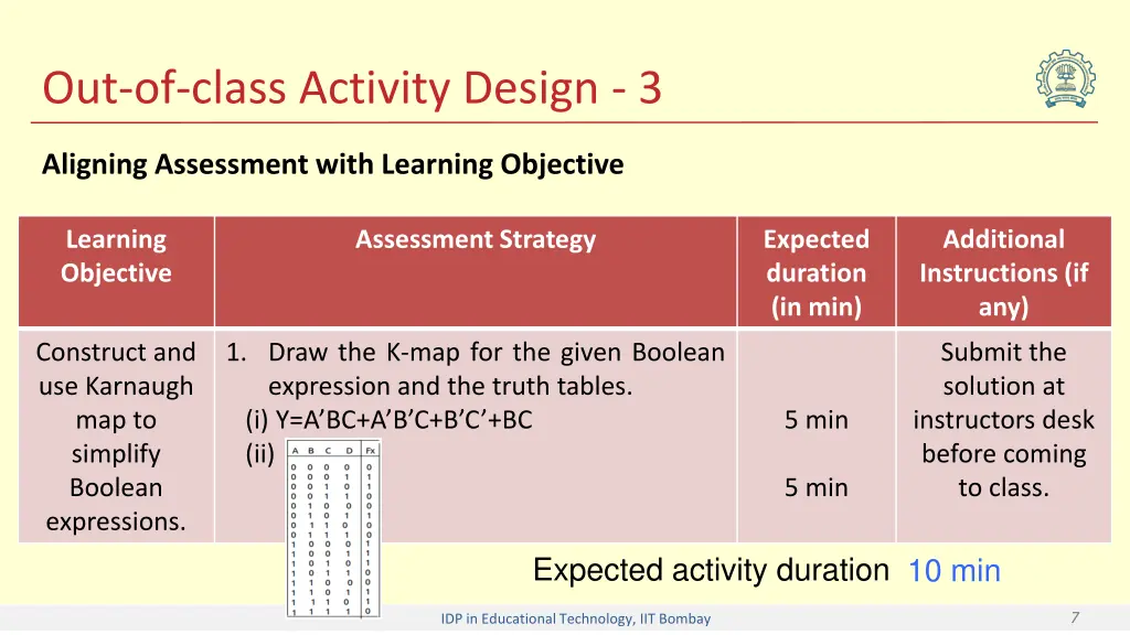 out of class activity design 3