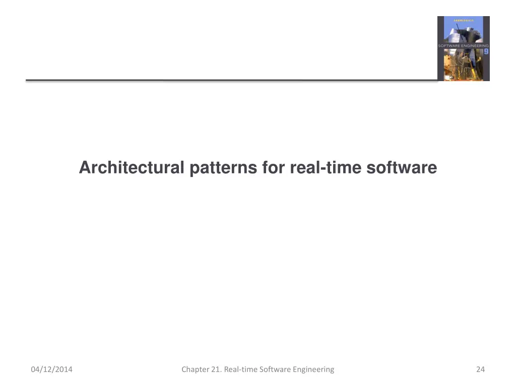 architectural patterns for real time software