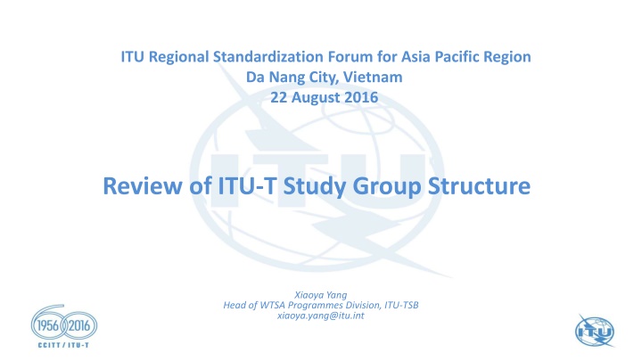 itu regional standardization forum for asia