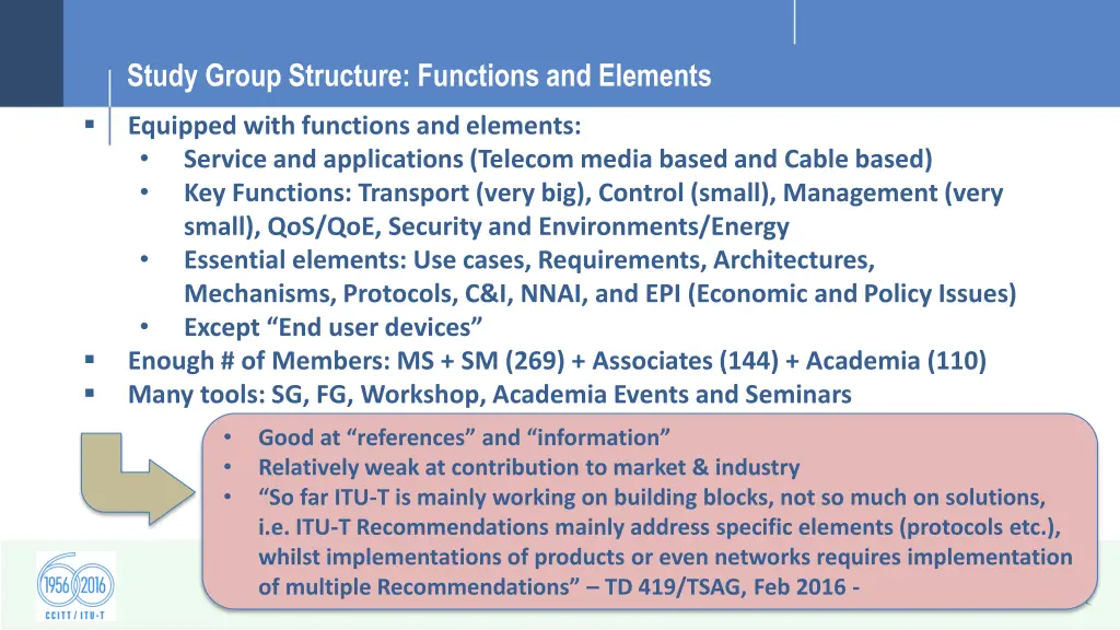 study group structure functions and elements