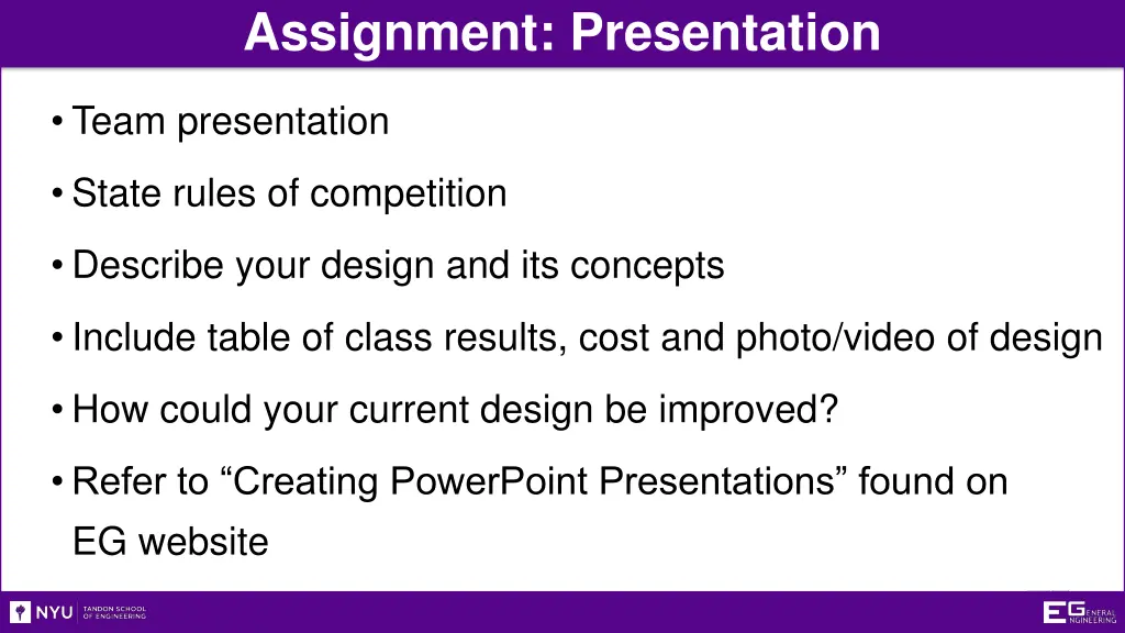 assignment presentation