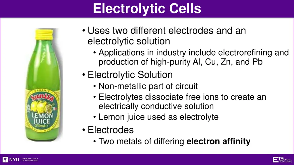 electrolytic cells