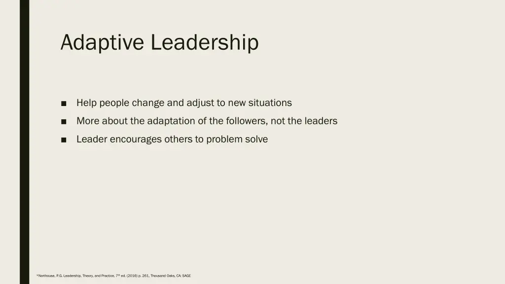 adaptive leadership