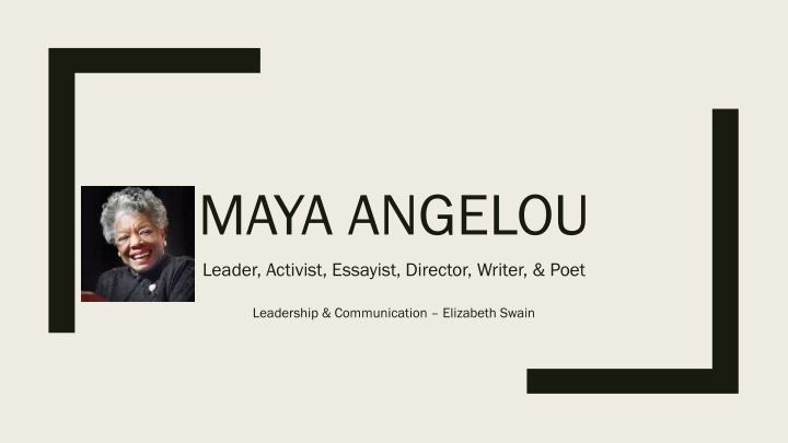 maya angelou