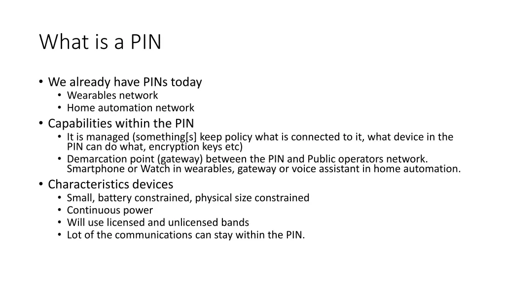 what is a pin