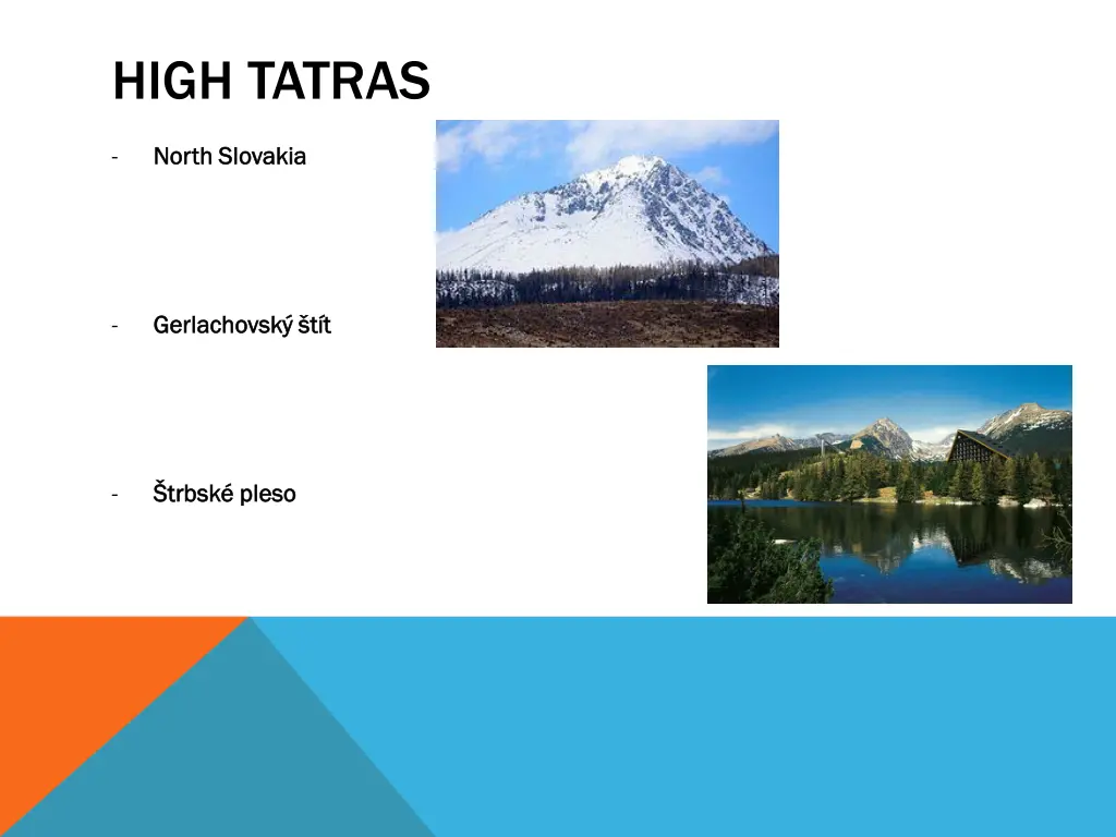 high tatras