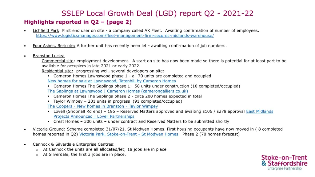 sslep local growth deal lgd report q2 2021 2