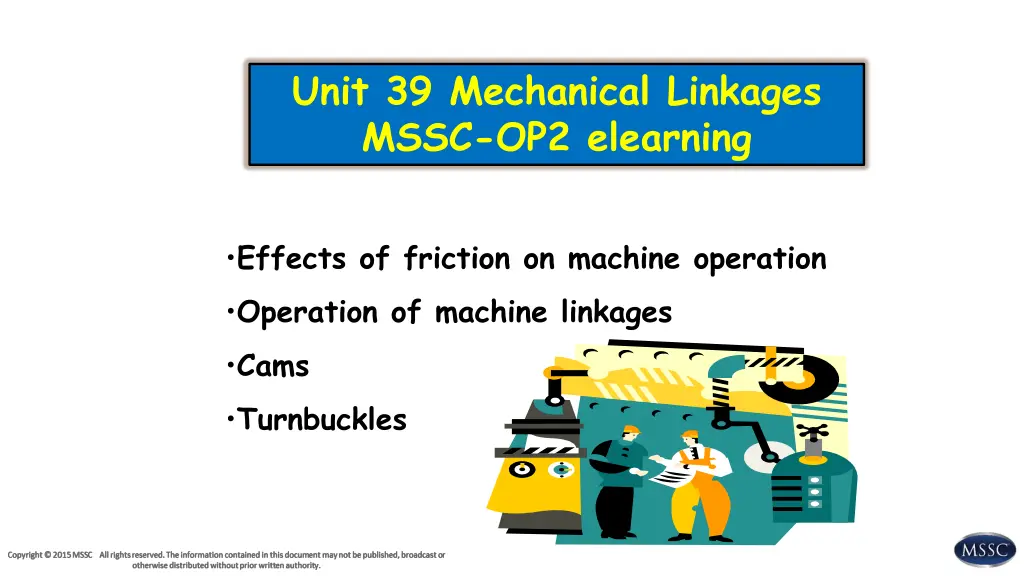 unit 39 mechanical linkages mssc op2 elearning