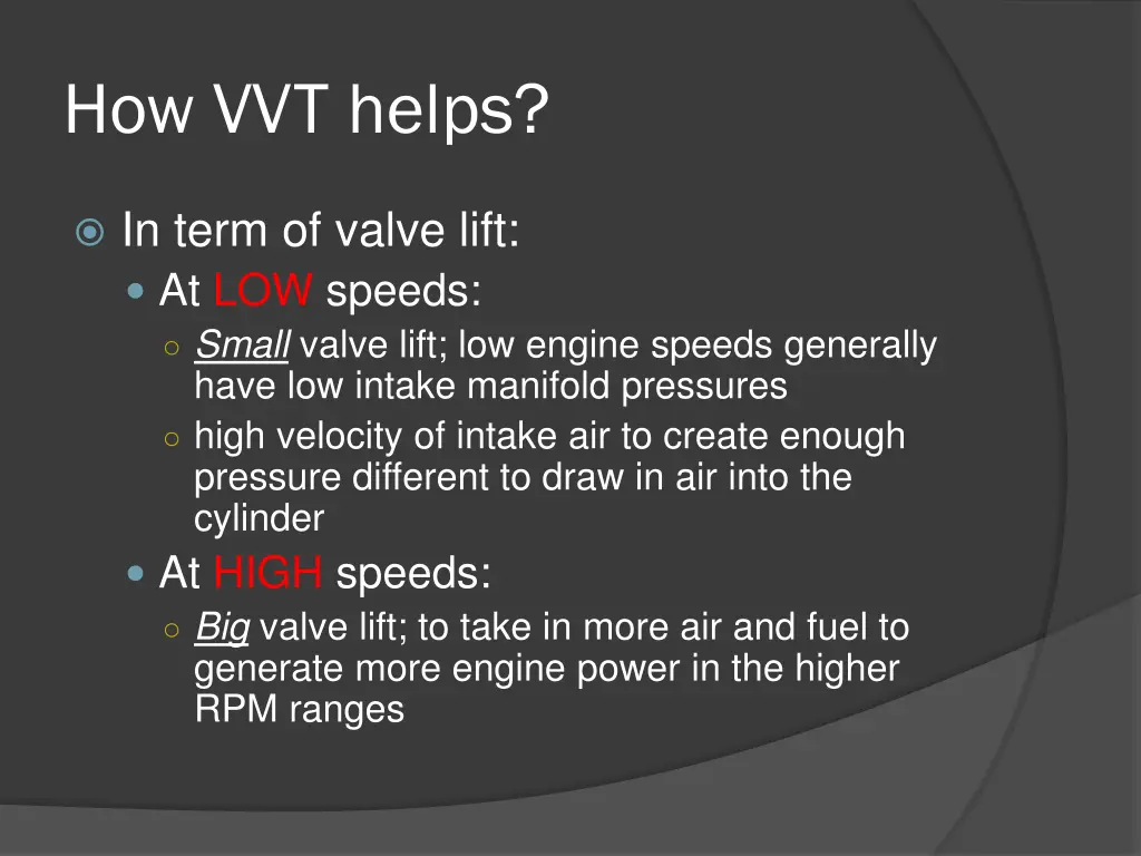 how vvt helps 3