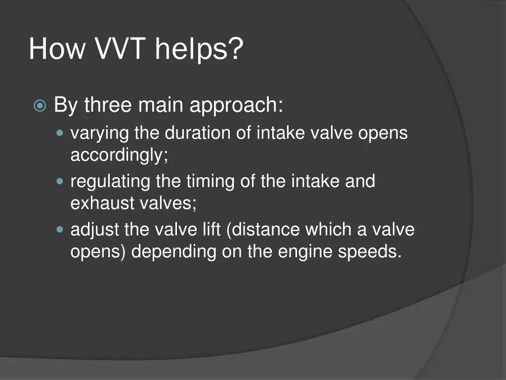 how vvt helps