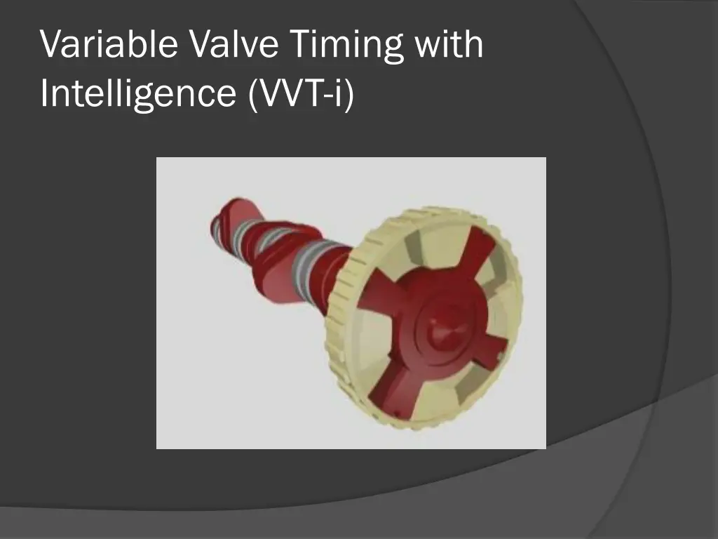 variable valve timing with intelligence vvt i