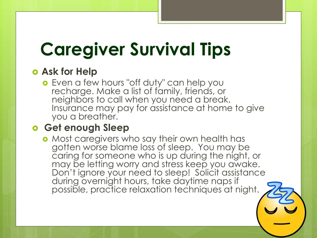 caregiver survival tips 4