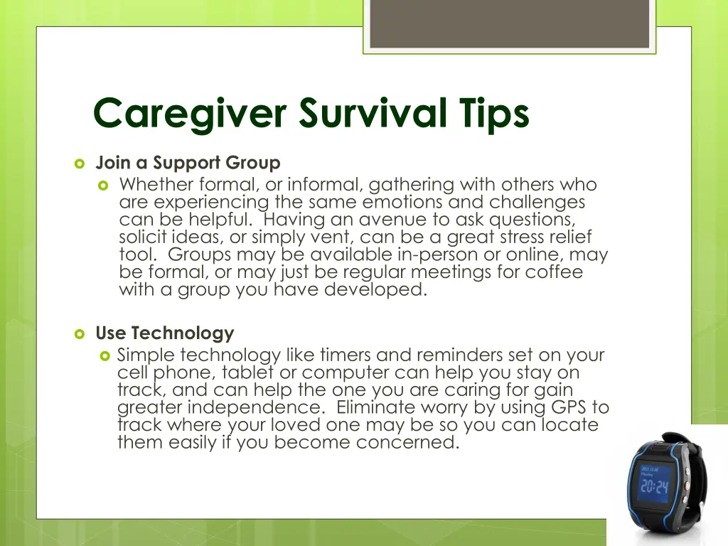 caregiver survival tips 5