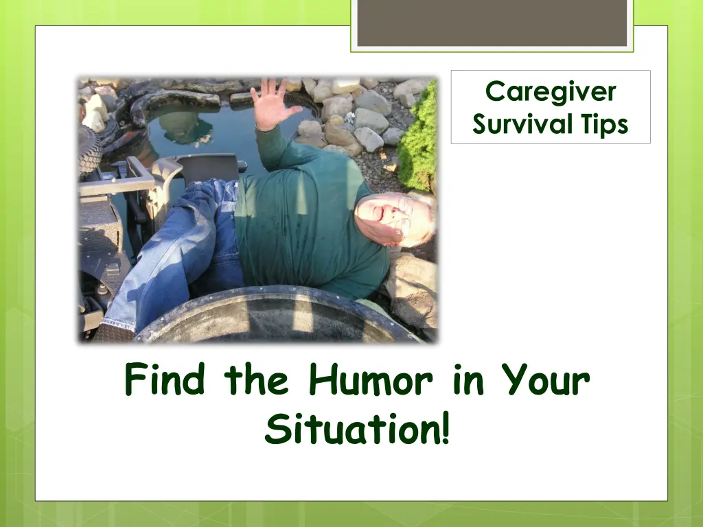 caregiver survival tips