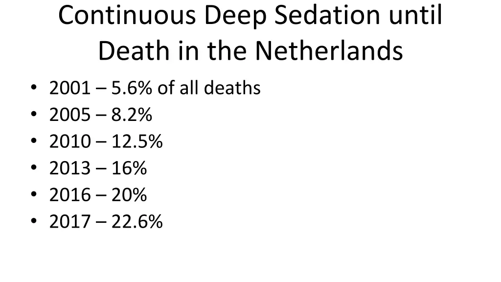 continuous deep sedation until death