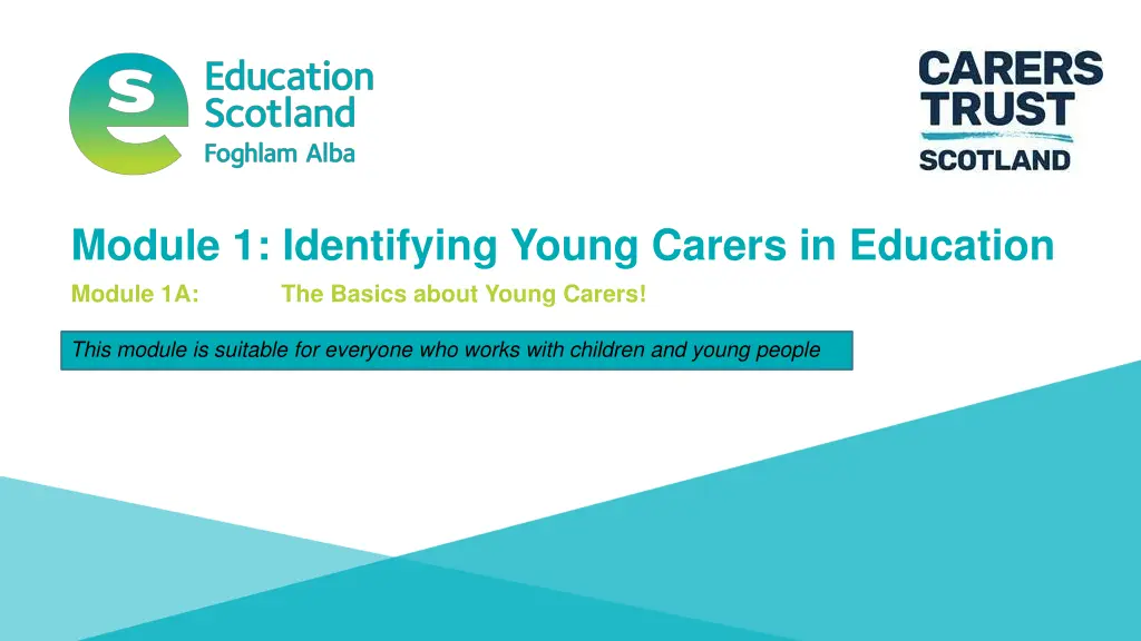 module 1 identifying young carers in education