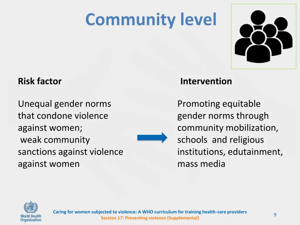 community level