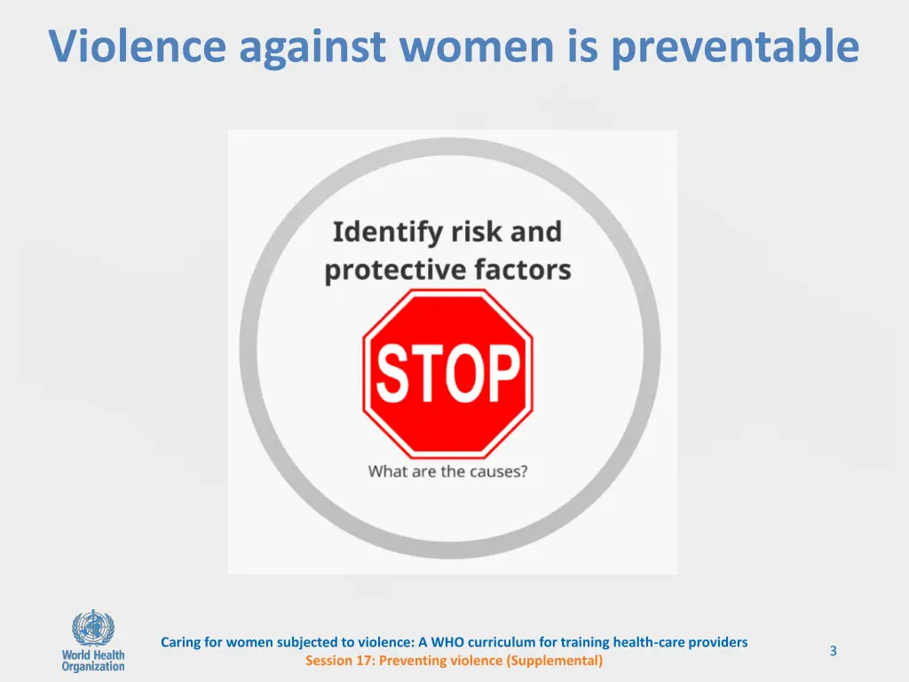 violence against women is preventable