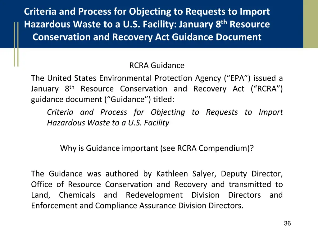 criteria and process for objecting to requests