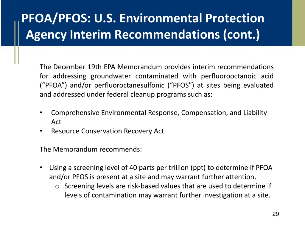 pfoa pfos u s environmental protection agency 1