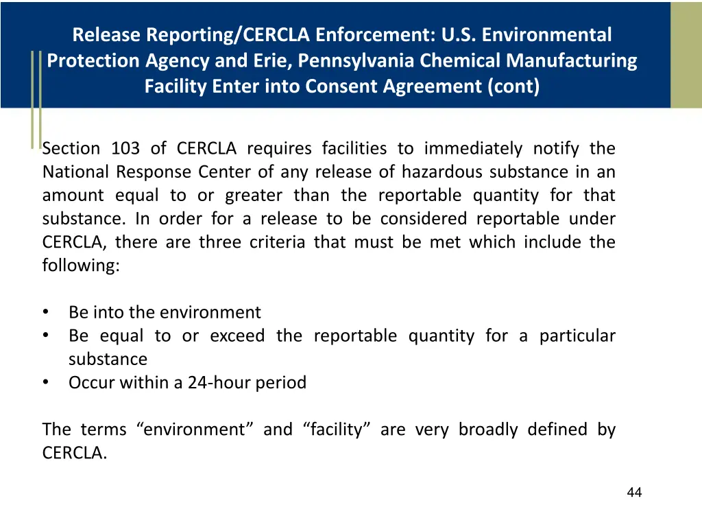 release reporting cercla enforcement 1