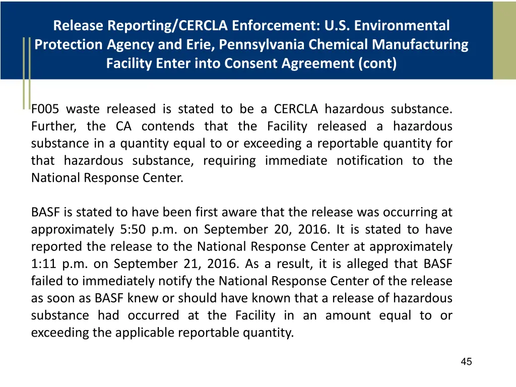 release reporting cercla enforcement 2