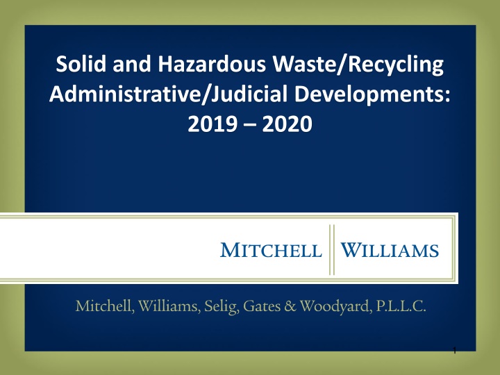 solid and hazardous waste recycling