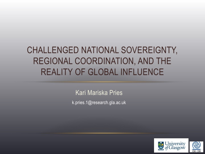 challenged national sovereignty regional