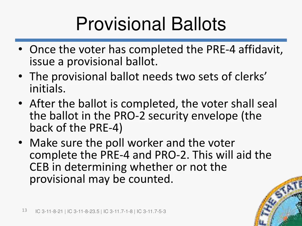 provisional ballots