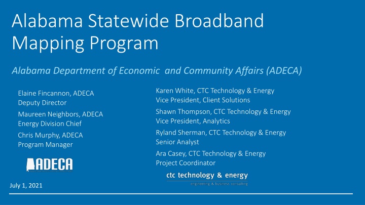 alabama statewide broadband mapping program