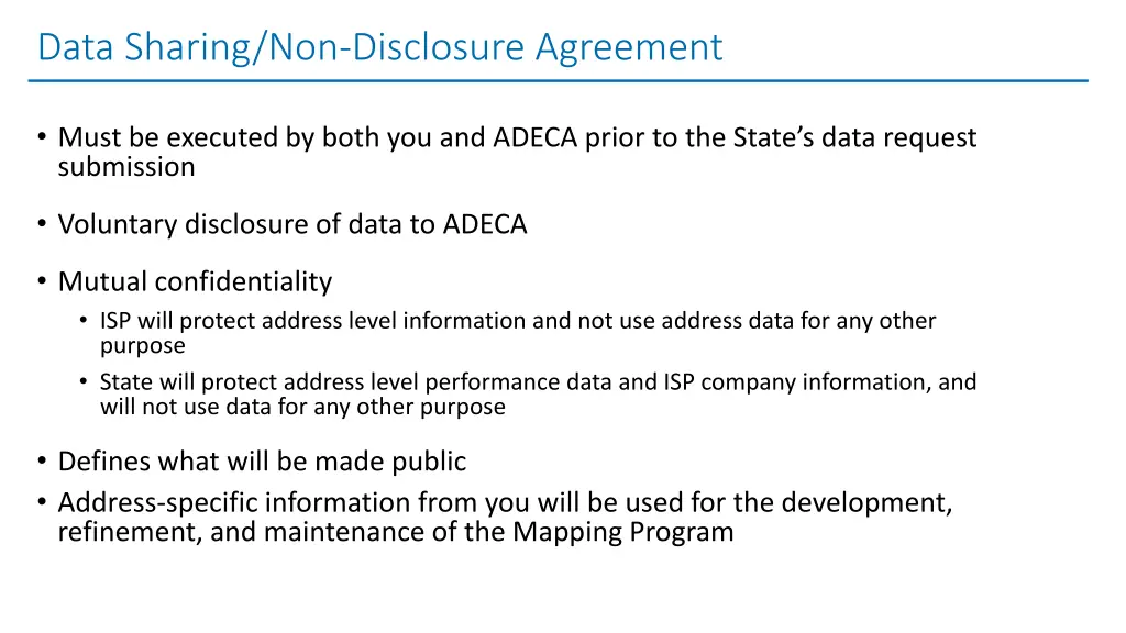 data sharing non disclosure agreement